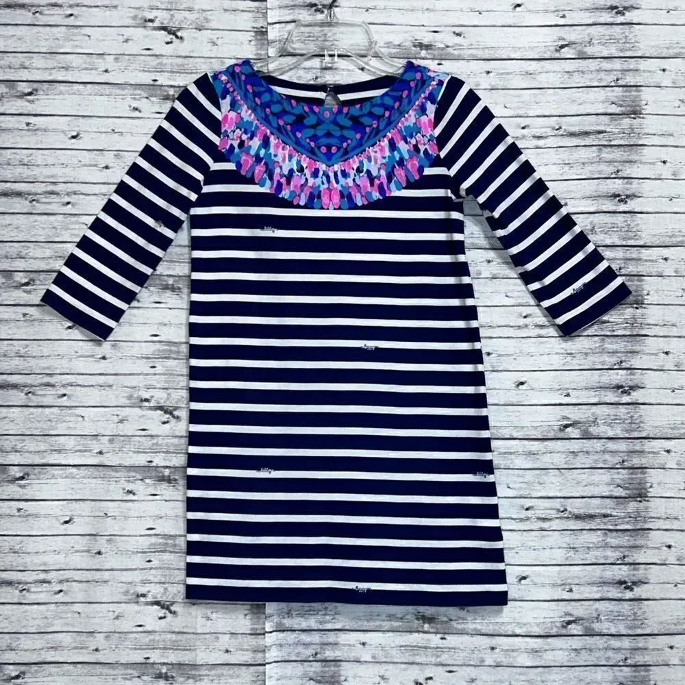 Lilly Pulitzer Mini Bay Dress Island Medallion Stripe